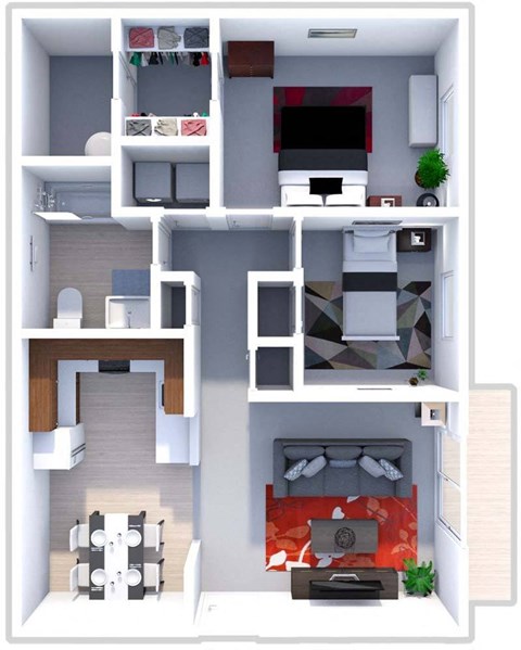 a floor plan of a house